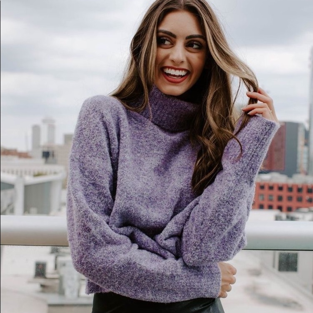Kittenish Cropped Turtleneck